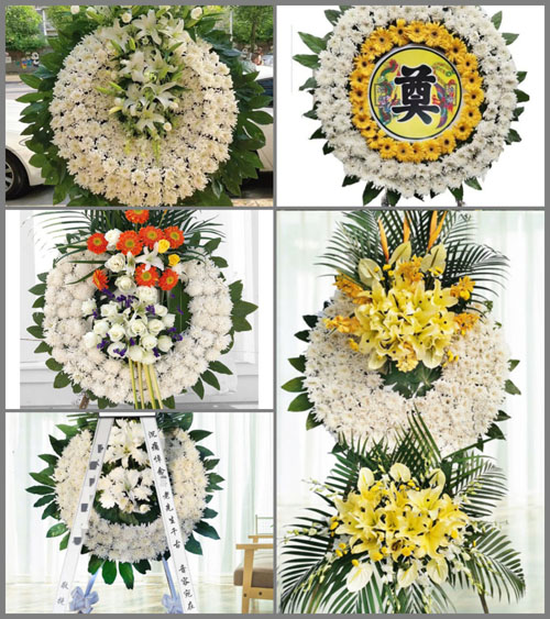 湖南永州祁阳县文明镇谷塘湾村花圈速递